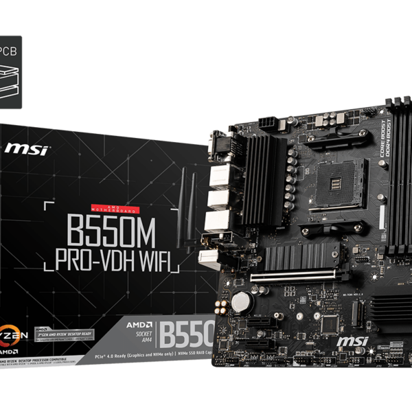BOARD  MSI B550M - PRO VDH WIFI AM4 DDR4 RYZEN