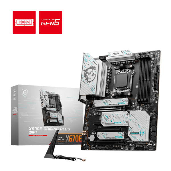 BOARD  MSI X670E GAMING PLUS WIFI AM5 DDR5 RYZEN AMD 7000