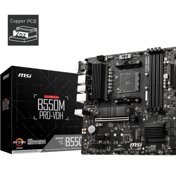 BOARD  MSI PRO B550M PRO-VDH AM4 DDR4 RYZEN