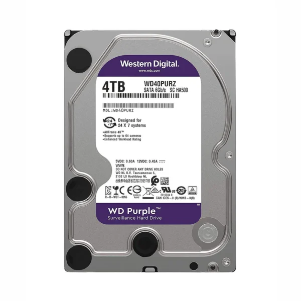 DISCO DURO WESTER DIGITAL 4TB PURPLE